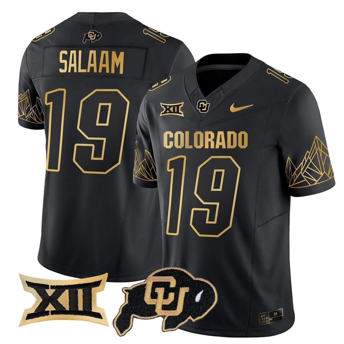 CB Big 12 XII Patch Gold Vapor Limited Jersey