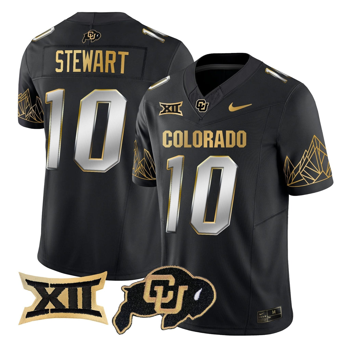 CB Big 12 XII Patch Gold Vapor Limited Jersey