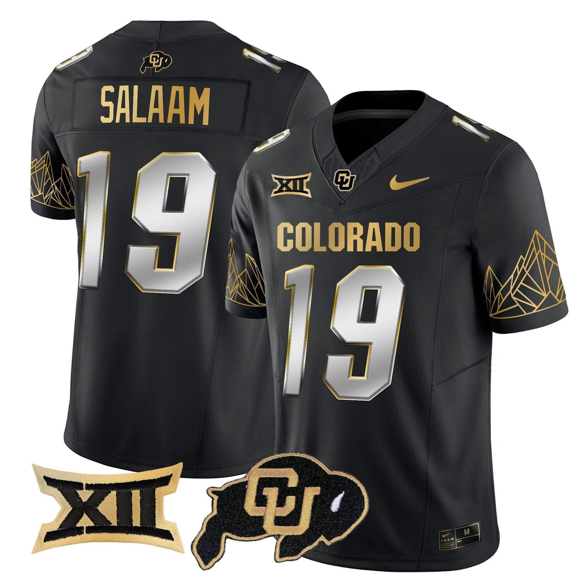 CB Big 12 XII Patch Gold Vapor Limited Jersey