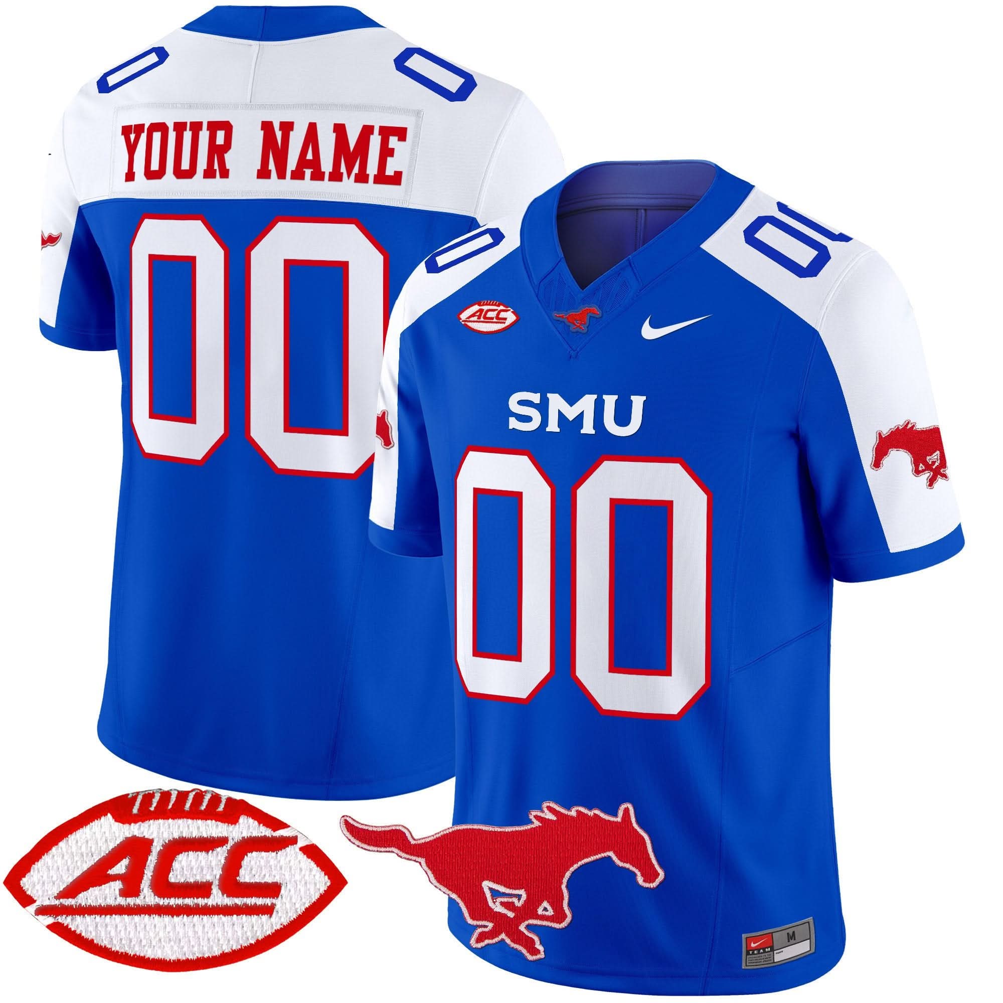 SMU 2025 Vapor Limited Custom Jersey - Stitched