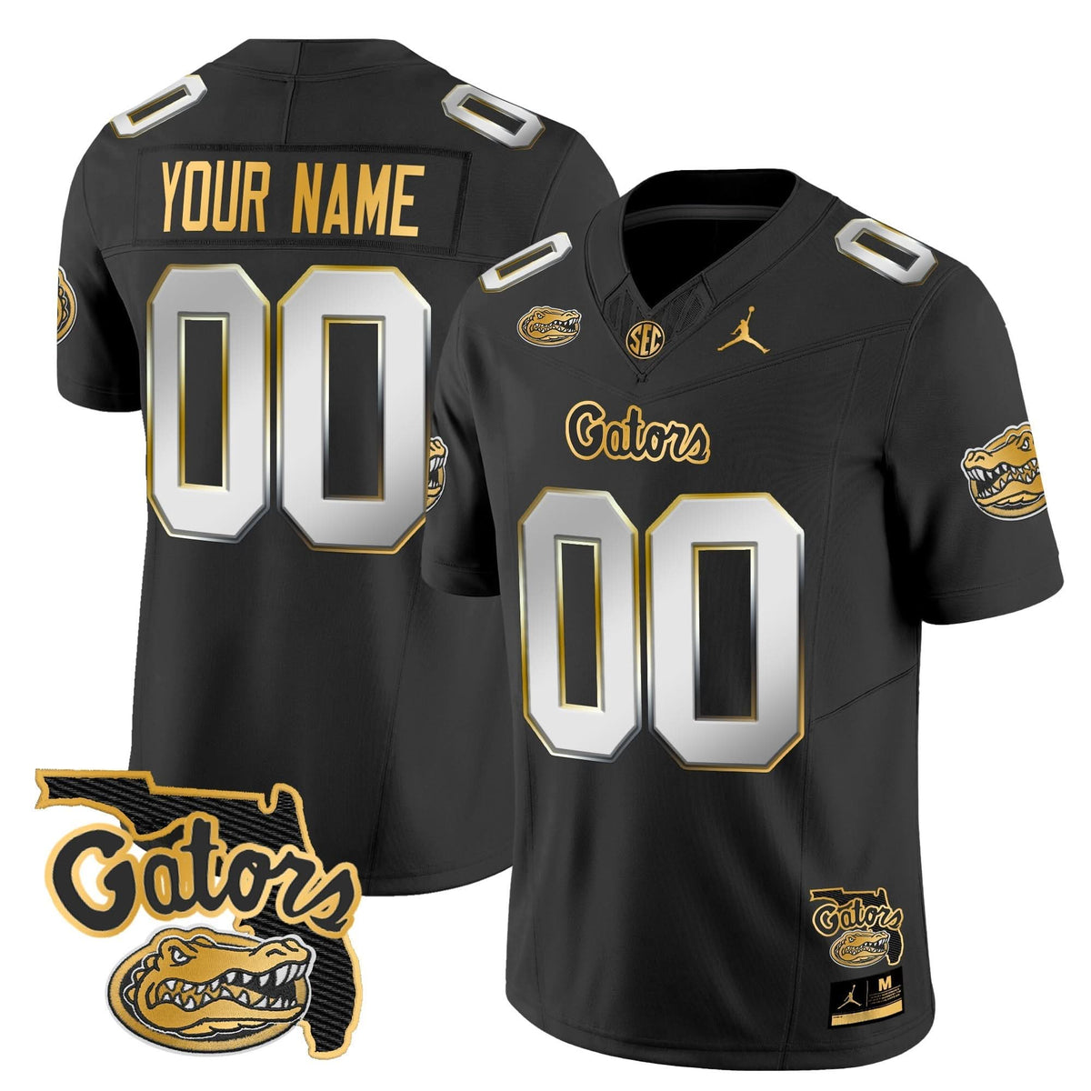 FG 2024 Florida Patch Gold Vapor Limited Custom Jersey