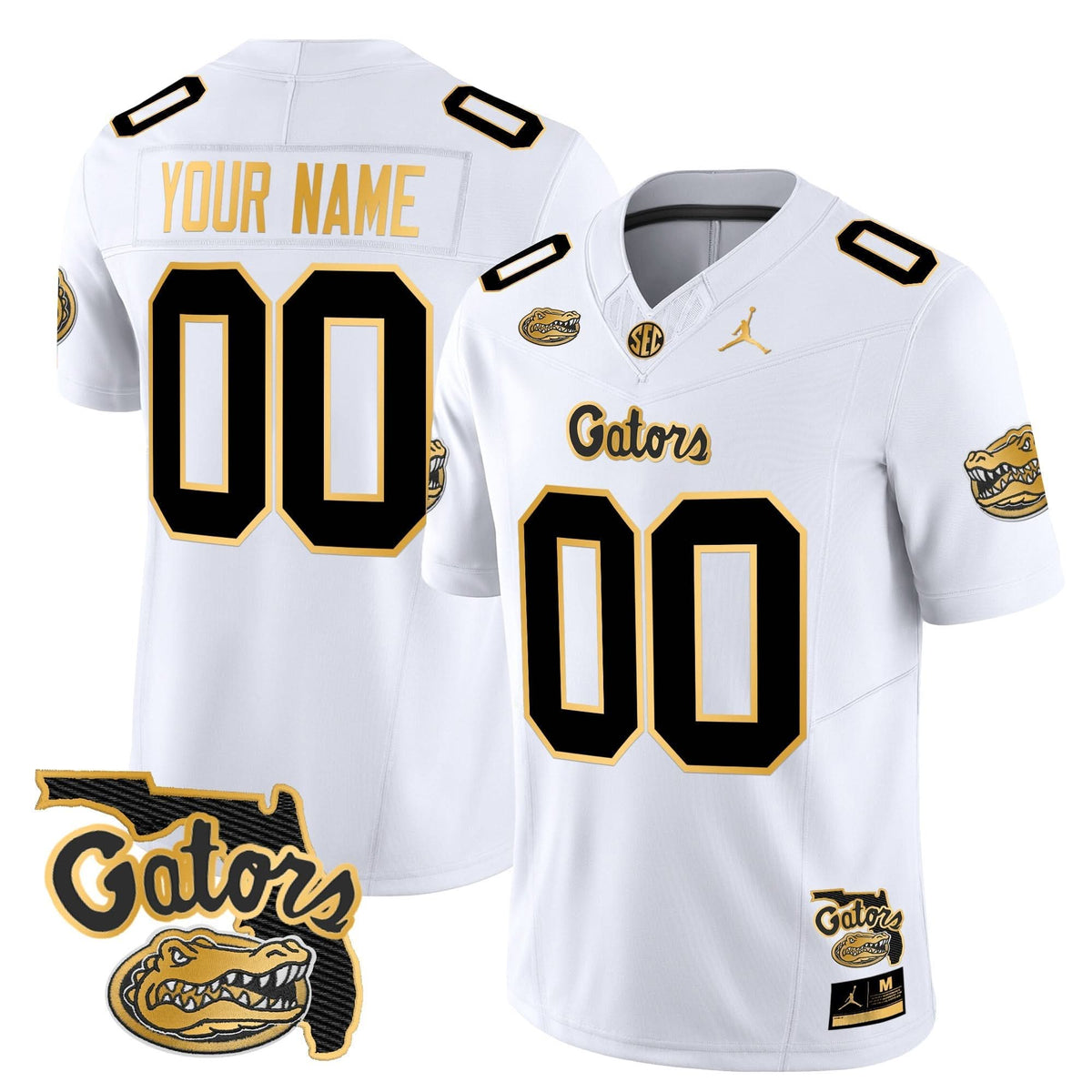 FG 2024 Florida Patch Gold Vapor Limited Custom Jersey