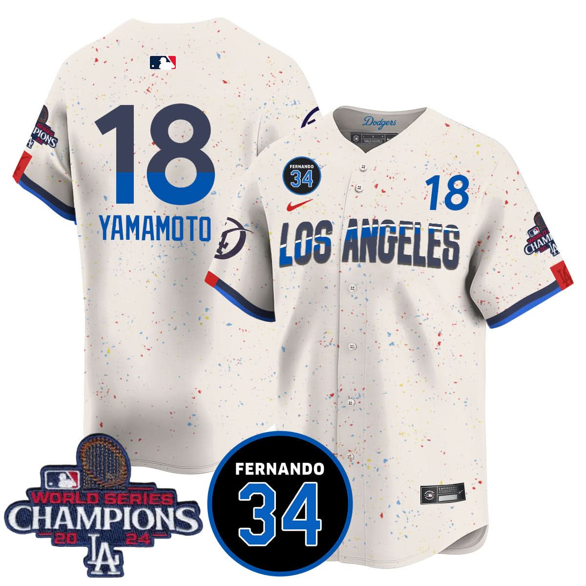 LA LAD - World Series Champions 2024 Jersey - Stitched
