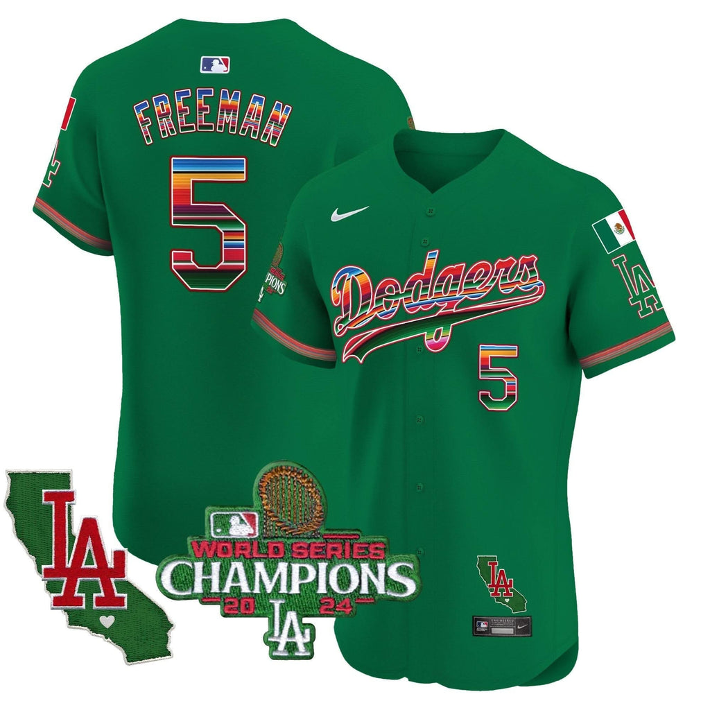 LAD Mexico 2024 World Series Champions Vapor Premier Elite Jersey - Stitched