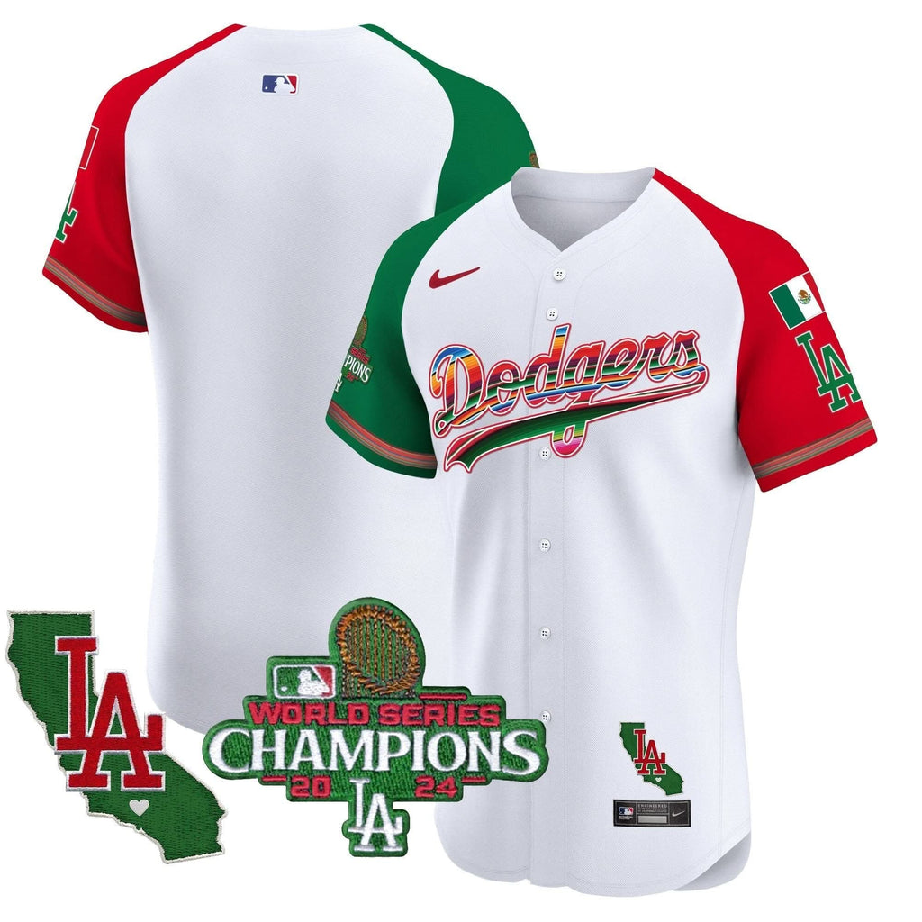 LAD Mexico 2024 World Series Champions Vapor Premier Elite Jersey - Stitched