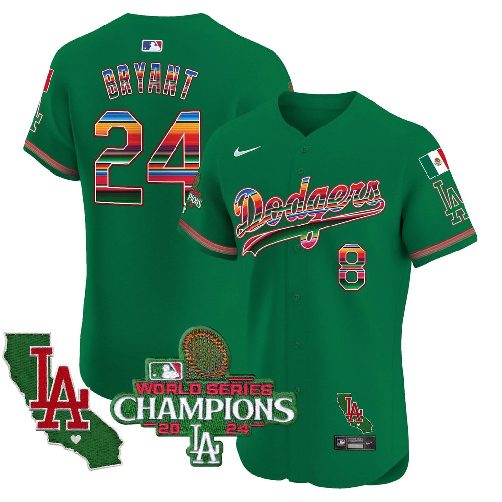 LAD Mexico 2024 World Series Champions Vapor Premier Elite Jersey - Stitched