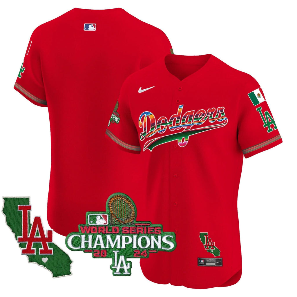 LAD Mexico 2024 World Series Champions Vapor Premier Elite Jersey - Stitched