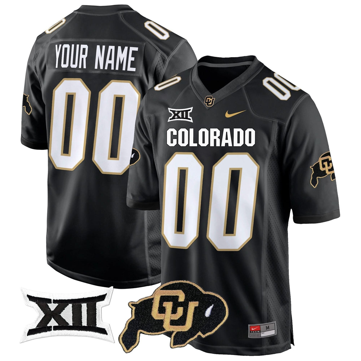 CB Big 12 XII Patch Game Custom Jersey V2