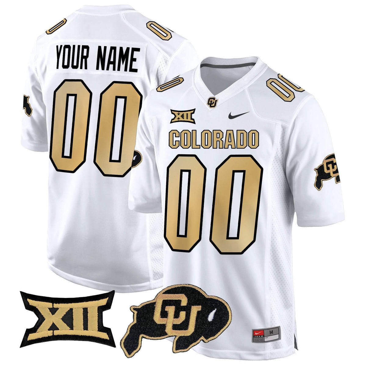 CB Big 12 XII Patch Game Custom Jersey V2