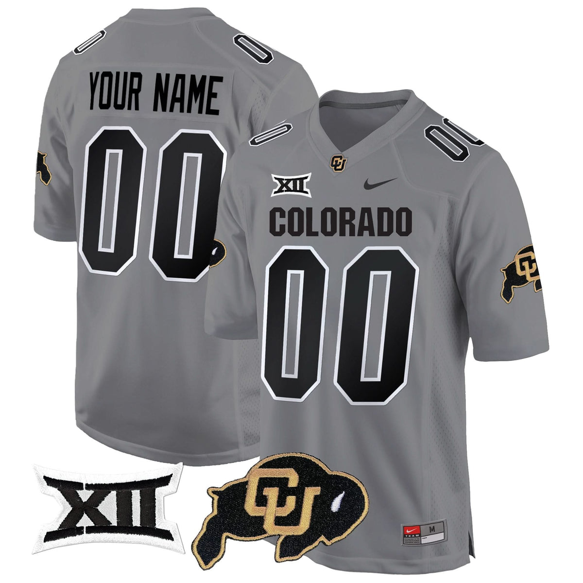 CB Big 12 XII Patch Game Custom Jersey V2