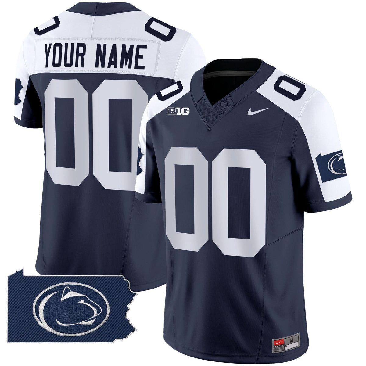 PSU 2024 Home Patch Vapor Limited Custom Jersey