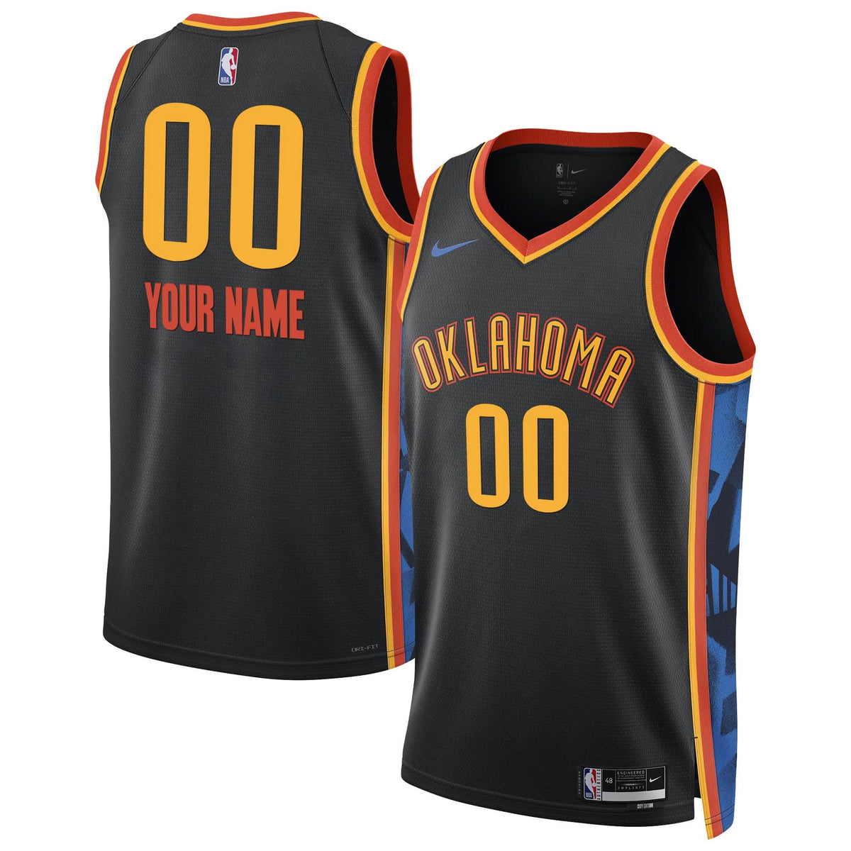 OKC 2024/25 City Edition Swingman Custom Jersey - Stitched