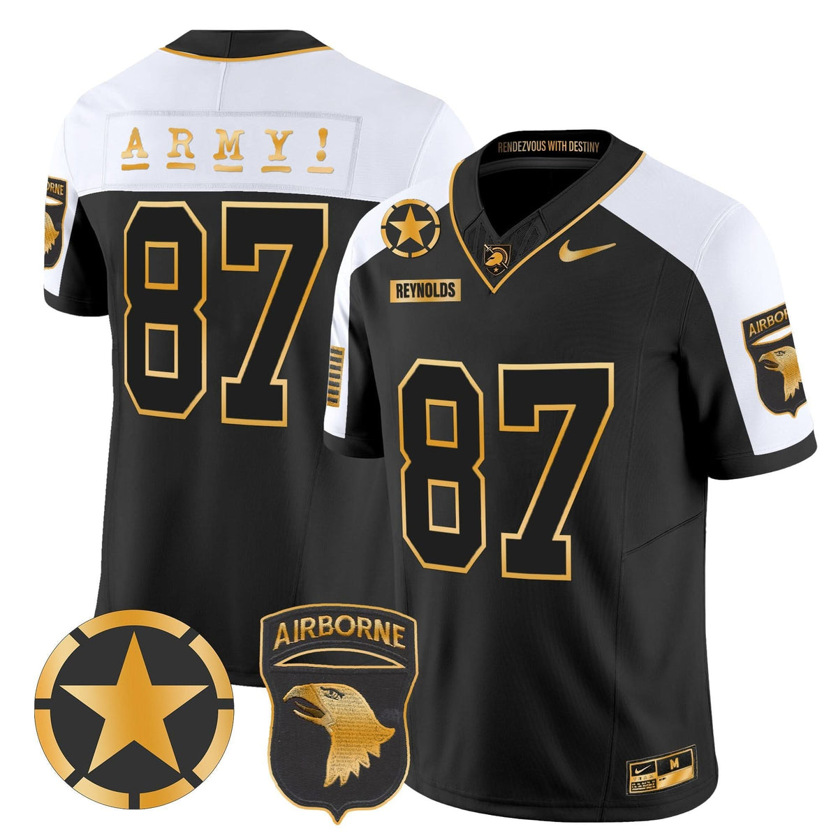 ABK 101st Airborne Division Patch 2024 Gold Vapor Limited Jersey