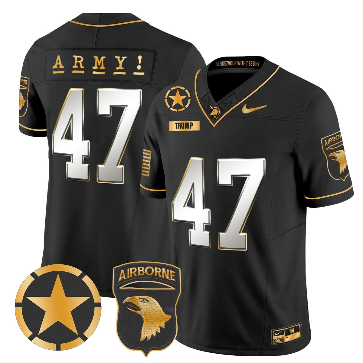 ABK 101st Airborne Division Patch 2024 Gold Vapor Limited Jersey