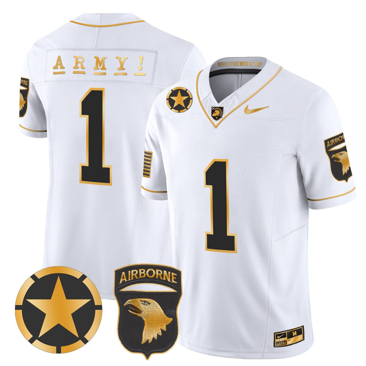 ABK 101st Airborne Division Patch 2024 Gold Vapor Limited Jersey