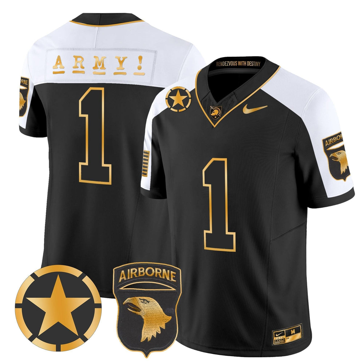 ABK 101st Airborne Division Patch 2024 Gold Vapor Limited Jersey
