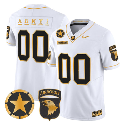 ABK 101st Airborne Division Patch 2024 Gold Vapor Limited Custom Jersey