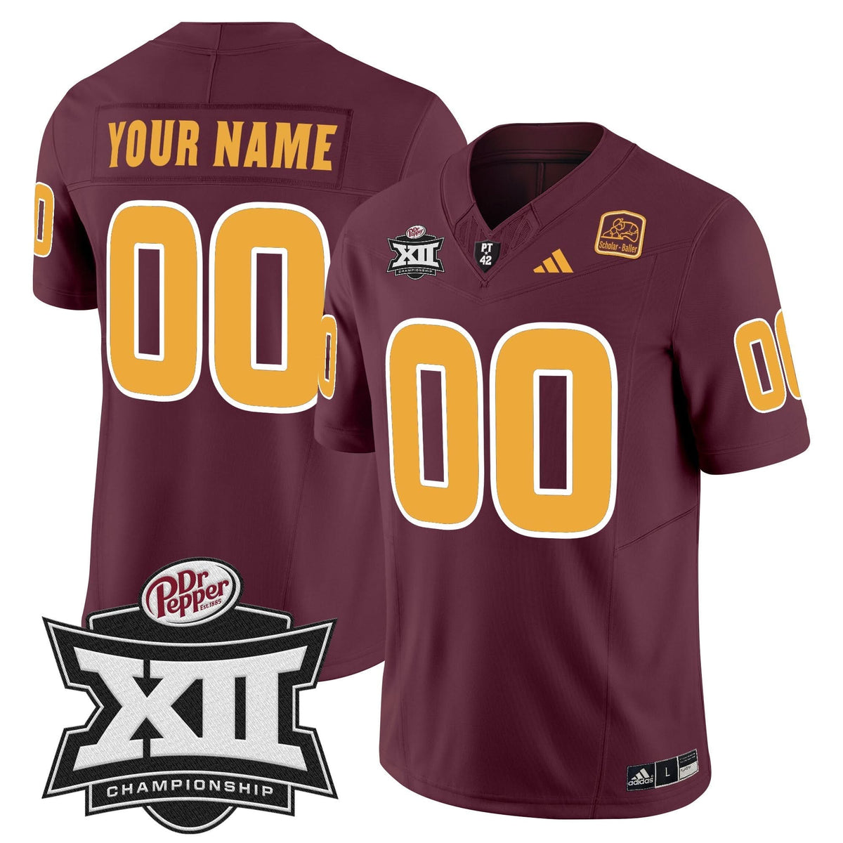 SD 2024 Big 12 Championship Patch Vapor Limited Custom Jersey