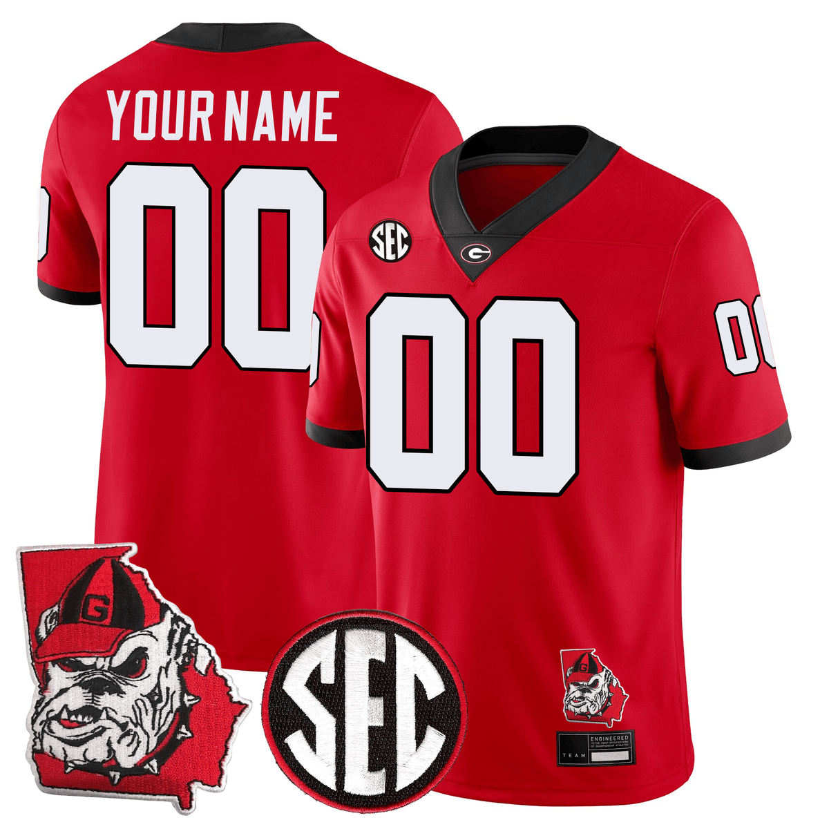 GB Football 24/25 Jersey - Georgia State Map Patch
