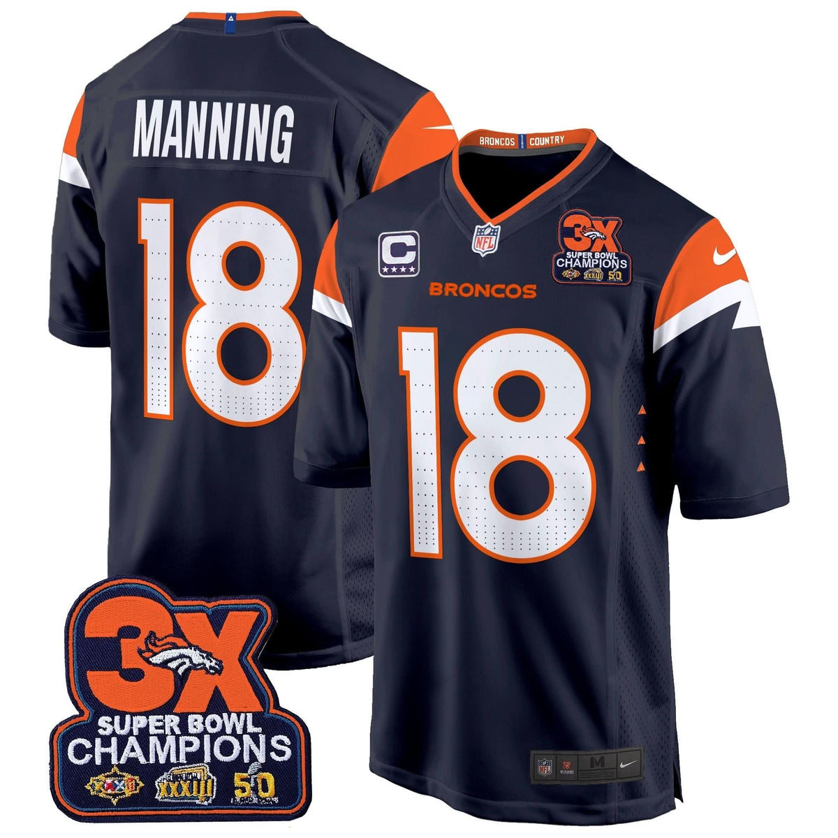 DB 3-Time Champions Patch Game Jersey - Al Stitched