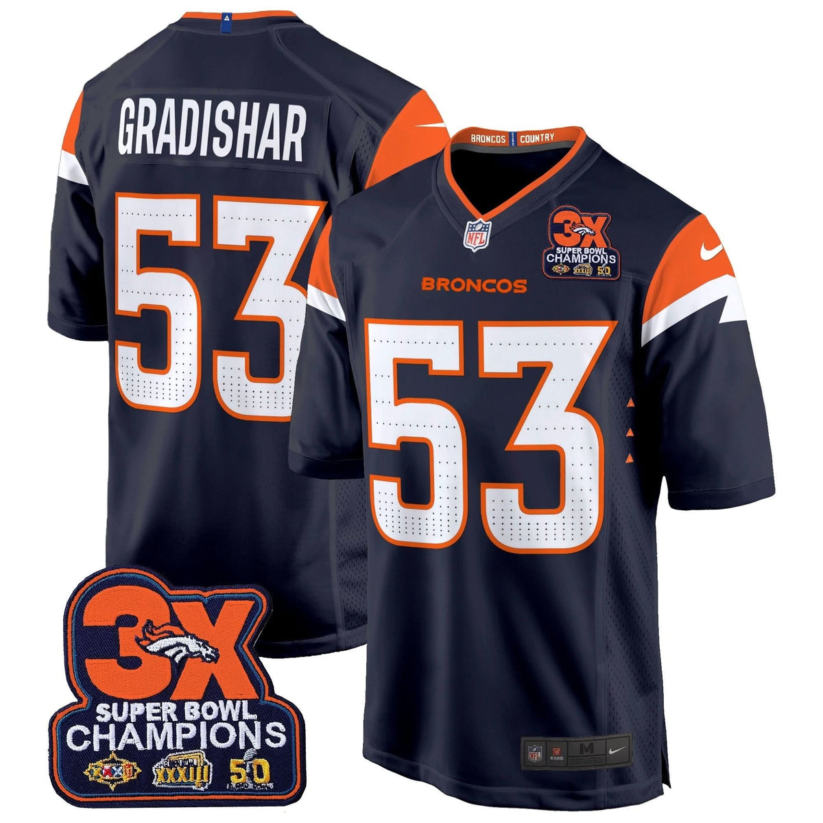 DB 3-Time Champions Patch Game Jersey - Al Stitched