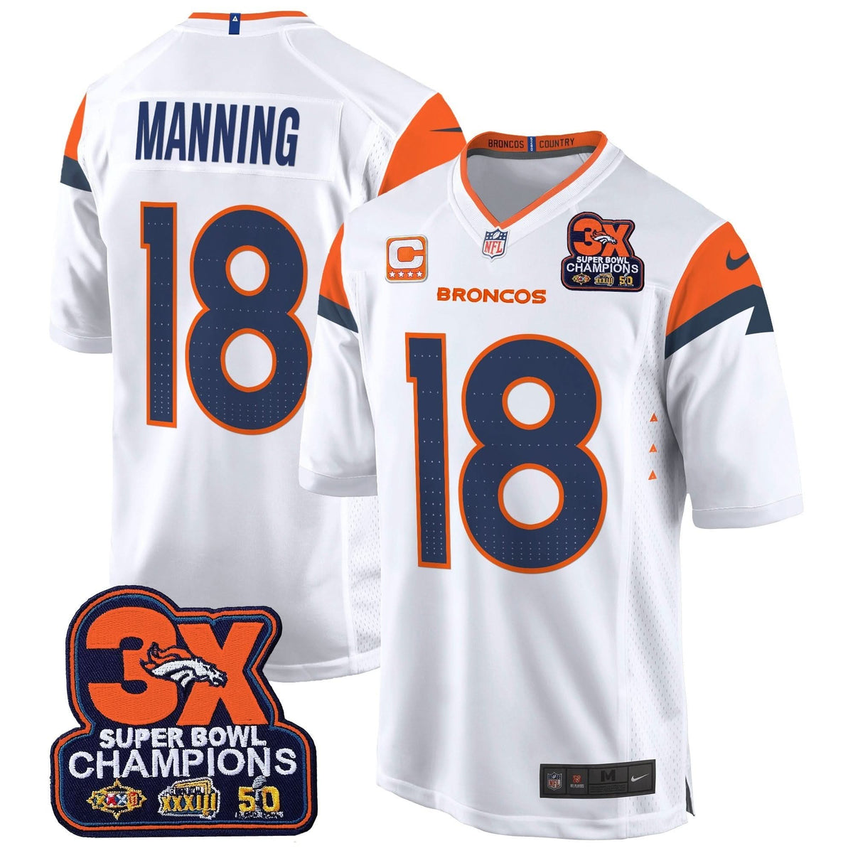 DB 3-Time Champions Patch Game Jersey - Al Stitched