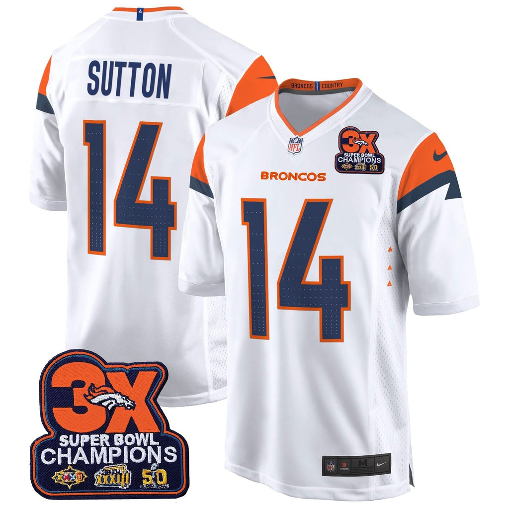DB 3-Time Champions Patch Game Jersey - Al Stitched