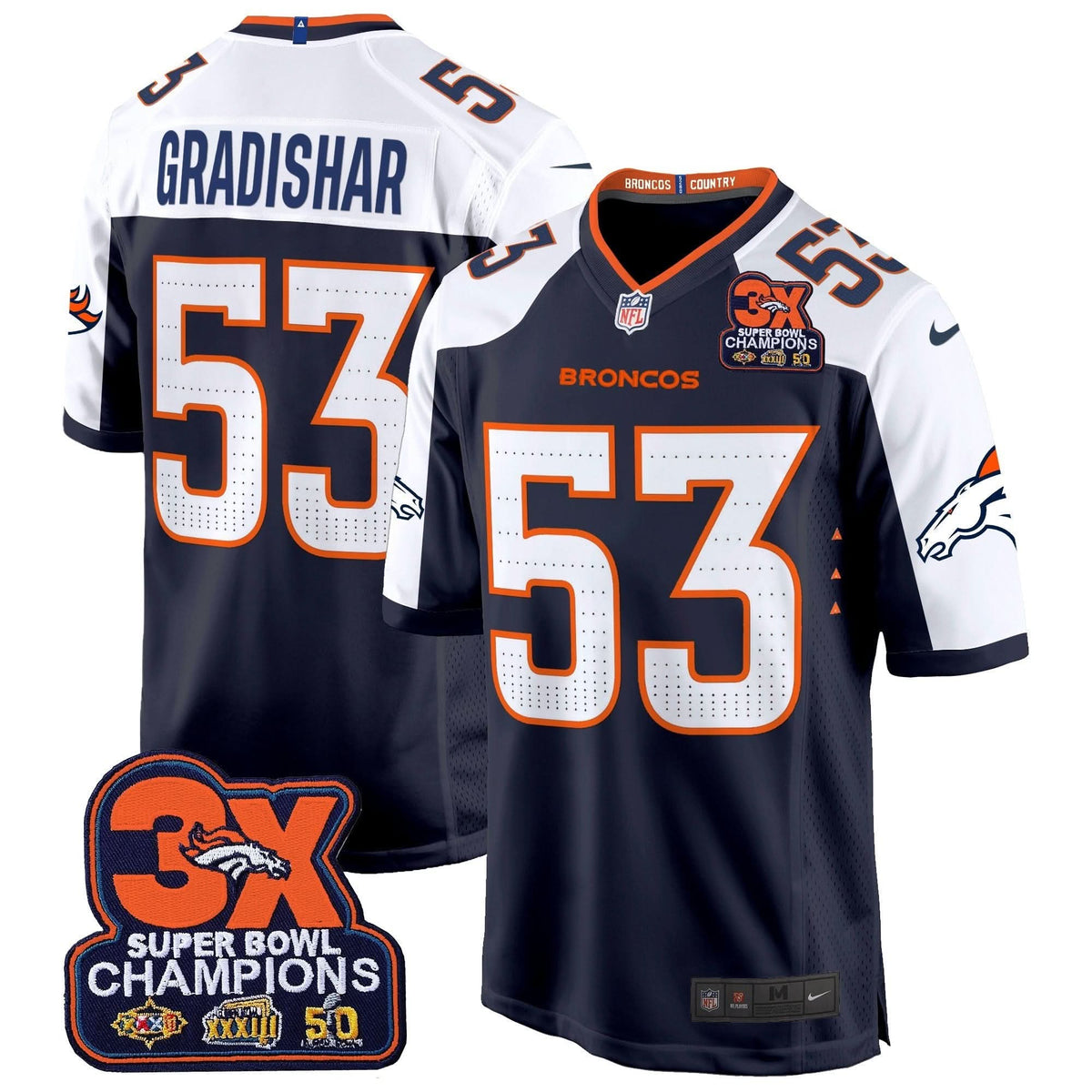DB 3-Time Champions Patch Game Jersey - Al Stitched