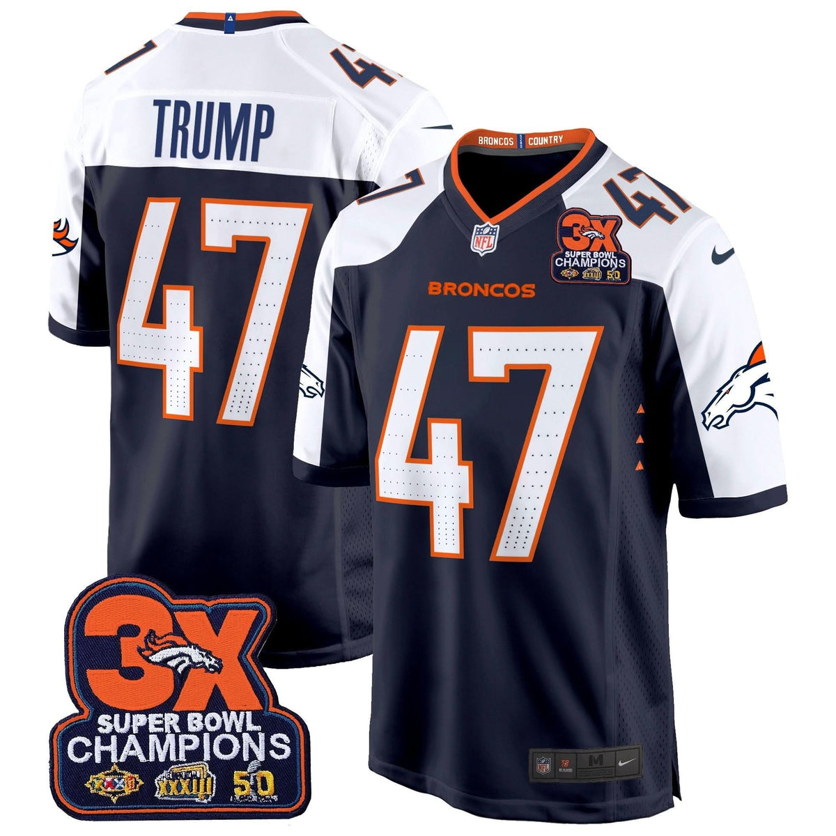 DB 3-Time Champions Patch Game Jersey - Al Stitched