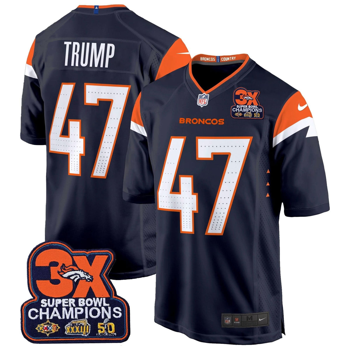 DB 3-Time Champions Patch Game Jersey - Al Stitched