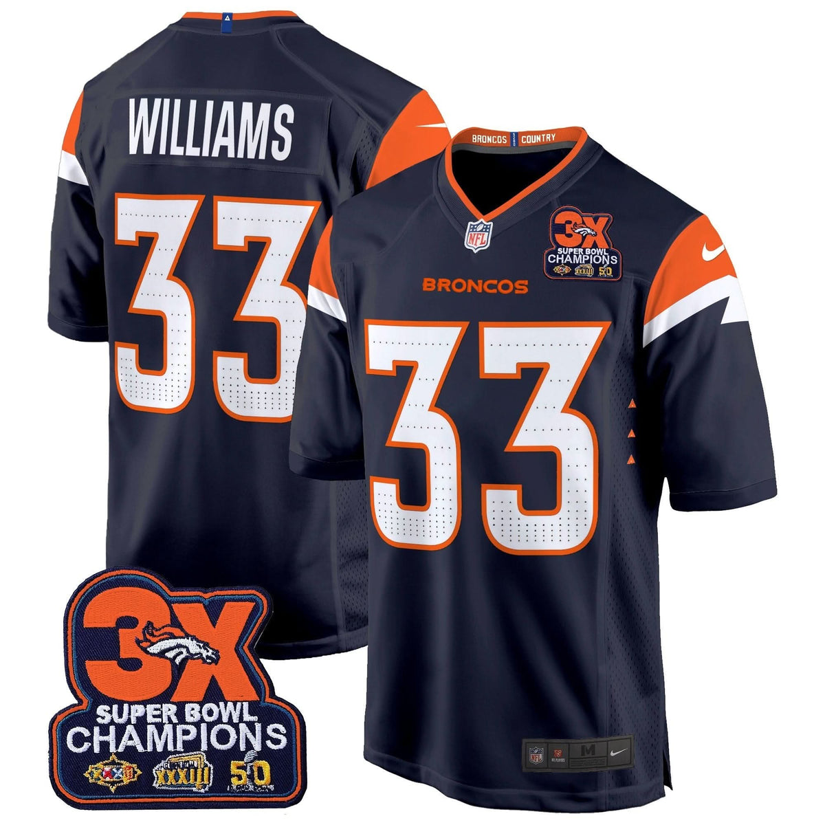 DB 3-Time Champions Patch Game Jersey - Al Stitched