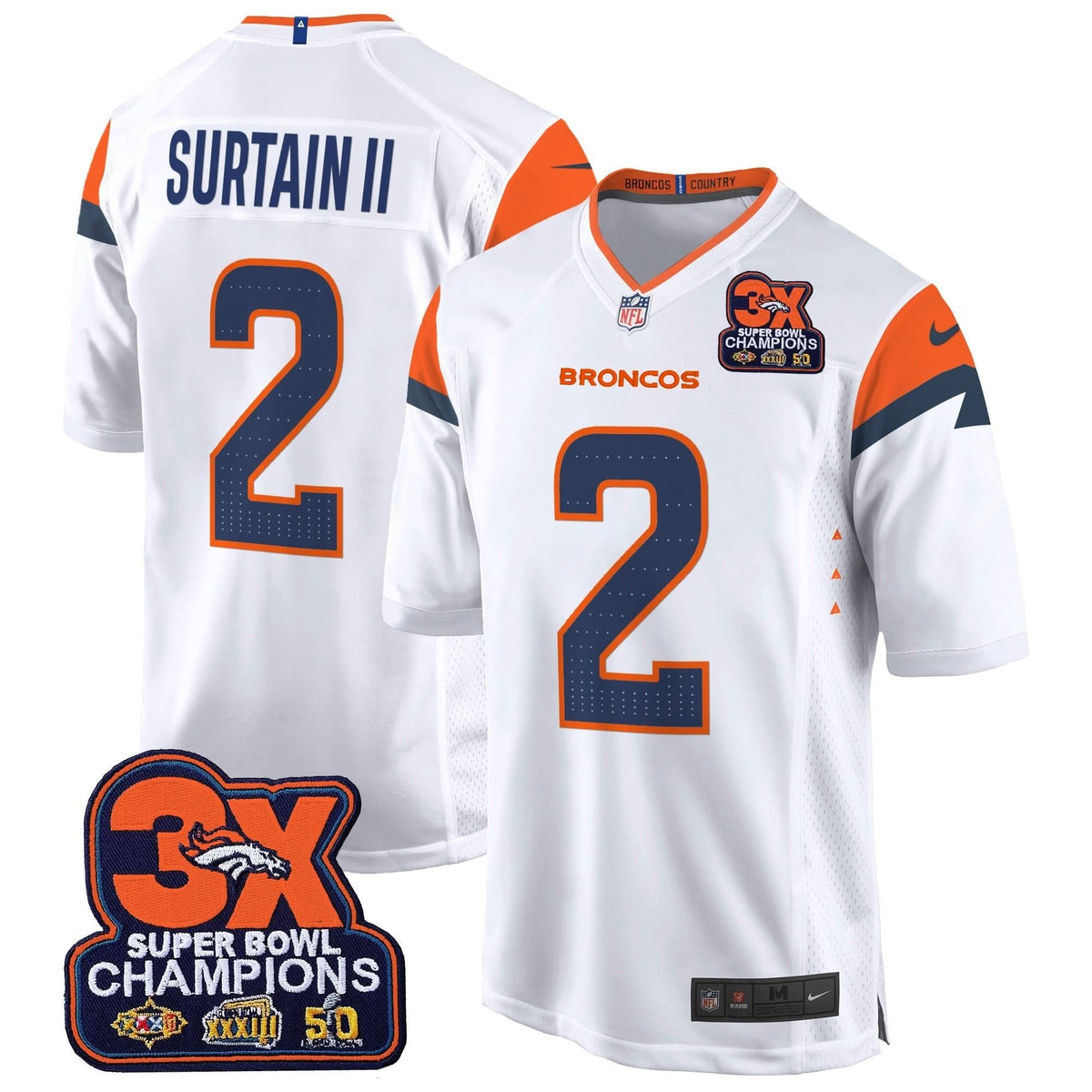 DB 3-Time Champions Patch Game Jersey - Al Stitched