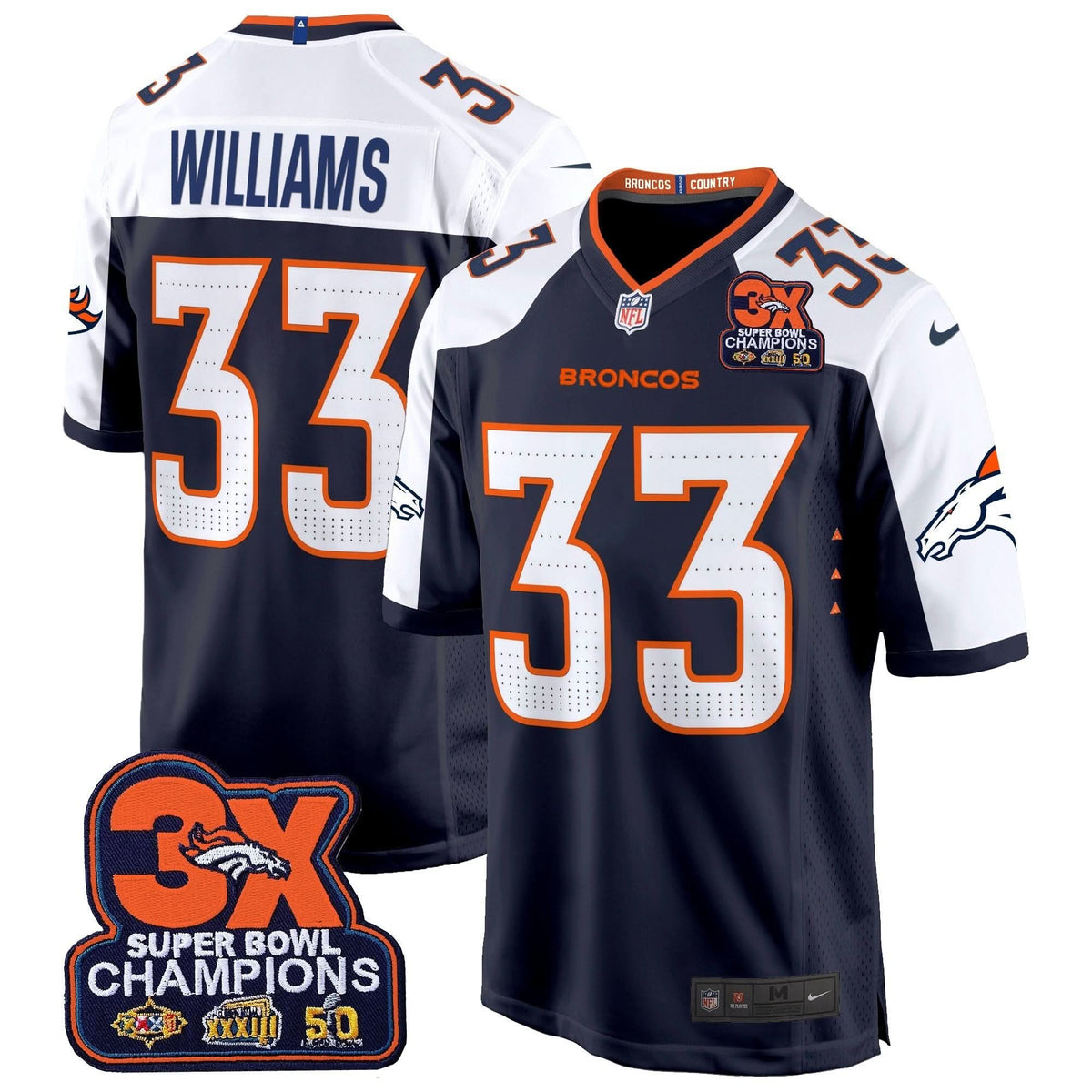 DB 3-Time Champions Patch Game Jersey - Al Stitched