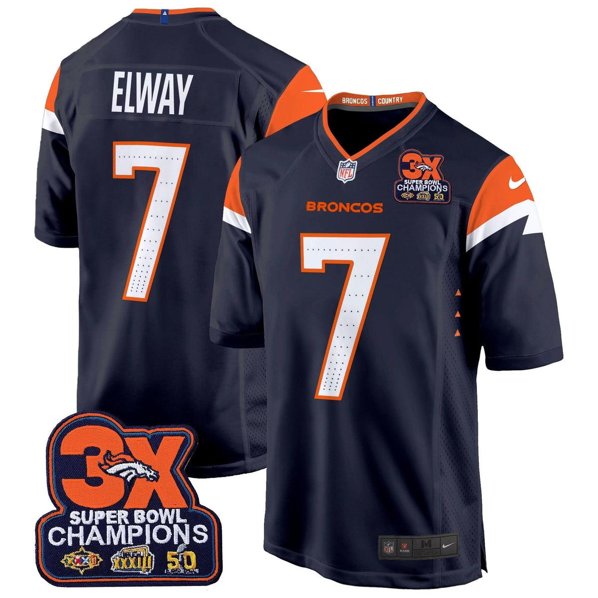 DB 3-Time Champions Patch Game Jersey - Al Stitched