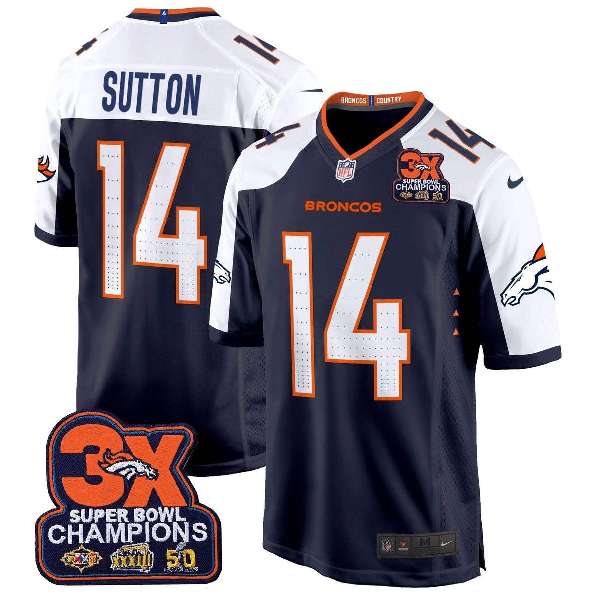 DB 3-Time Champions Patch Game Jersey - Al Stitched