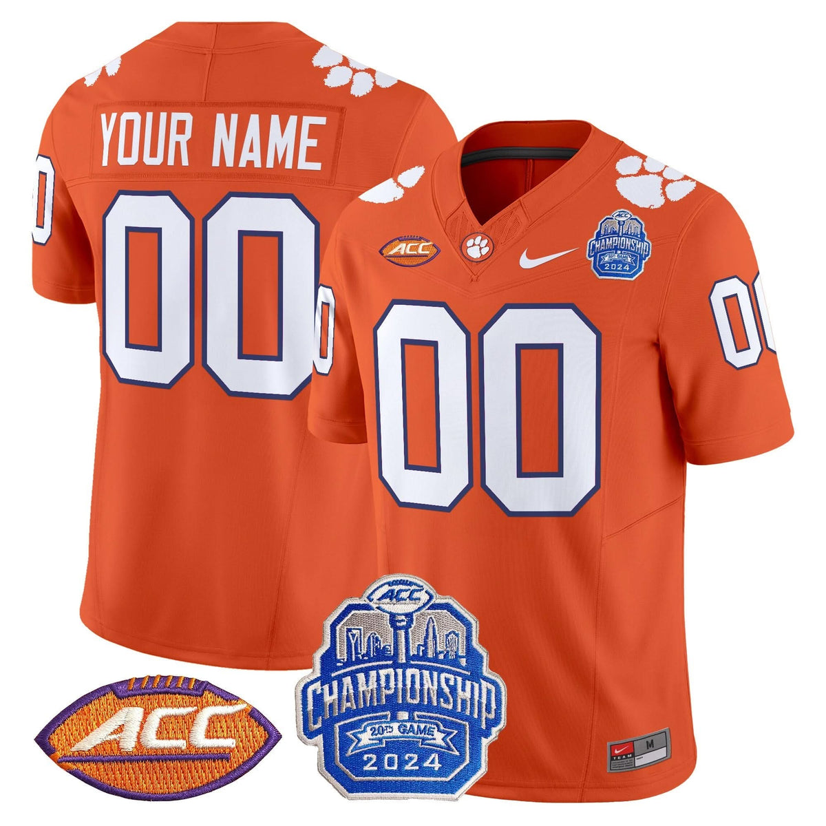 CT 2024 ACC Championship Patch Vapor Limited Custom Jersey