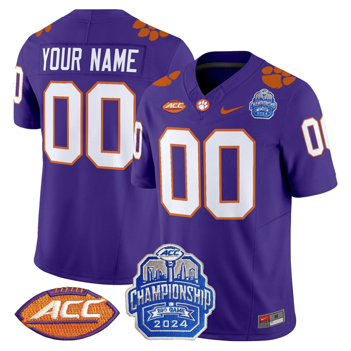 CT 2024 ACC Championship Patch Vapor Limited Custom Jersey