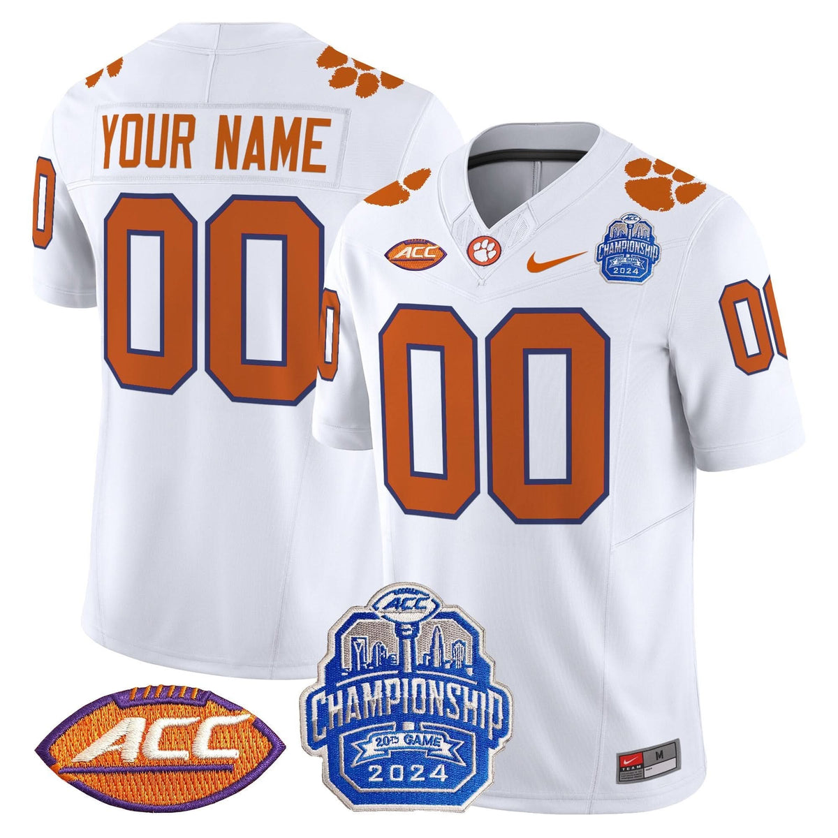 CT 2024 ACC Championship Patch Vapor Limited Custom Jersey