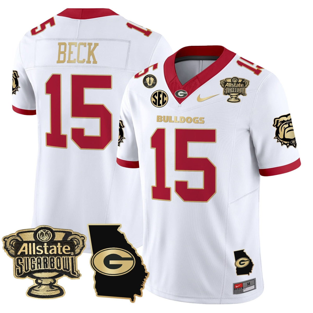 GB 2025 Sugar Bowl & Georgia Map Patch Vapor Limited Jersey