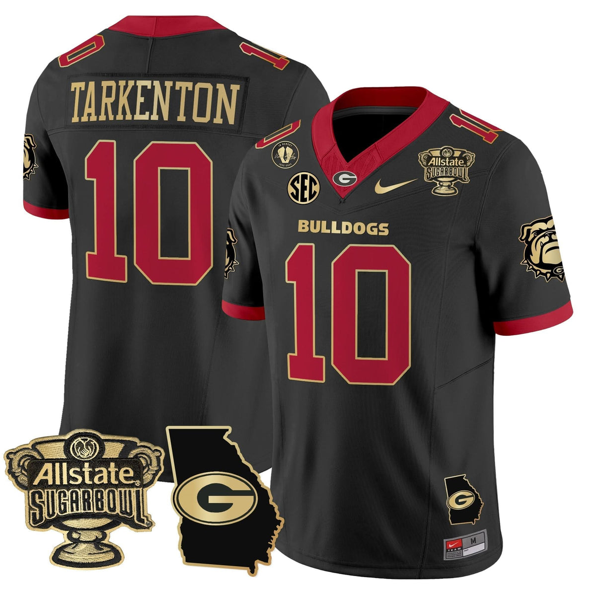 GB 2025 Sugar Bowl & Georgia Map Patch Vapor Limited Jersey