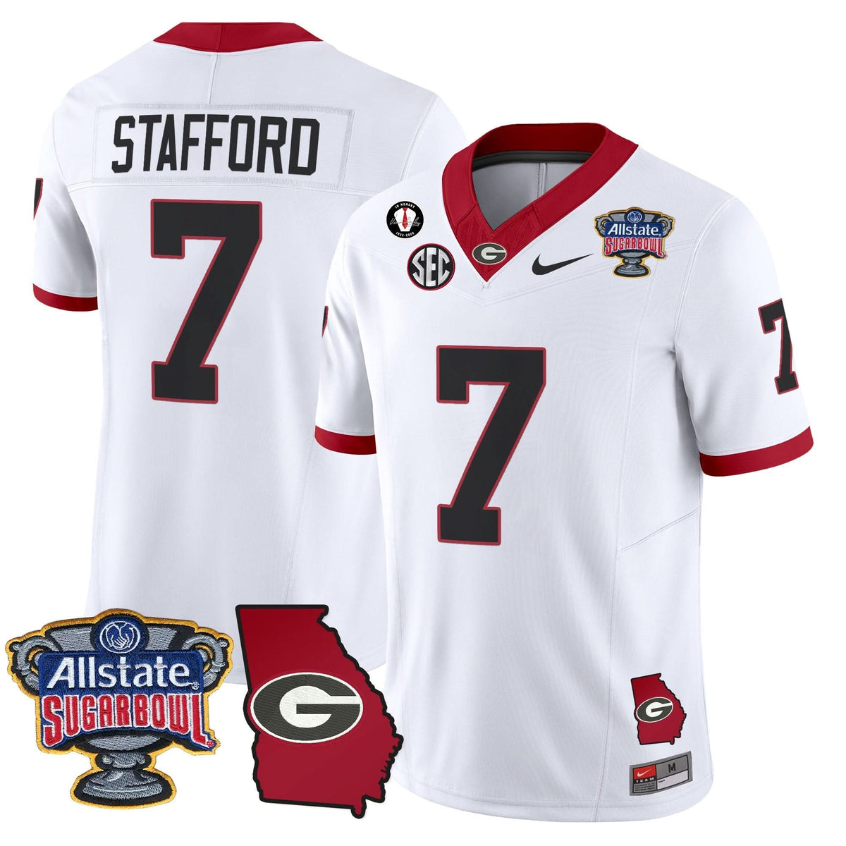 GB 2025 Sugar Bowl & Georgia Map Patch Vapor Limited Jersey
