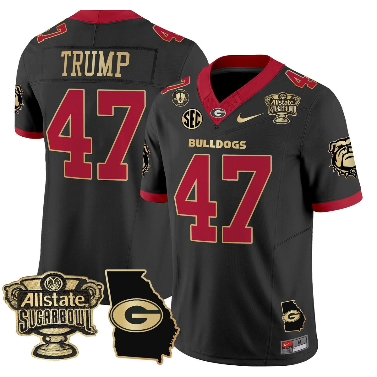 GB 2025 Sugar Bowl & Georgia Map Patch Vapor Limited Jersey