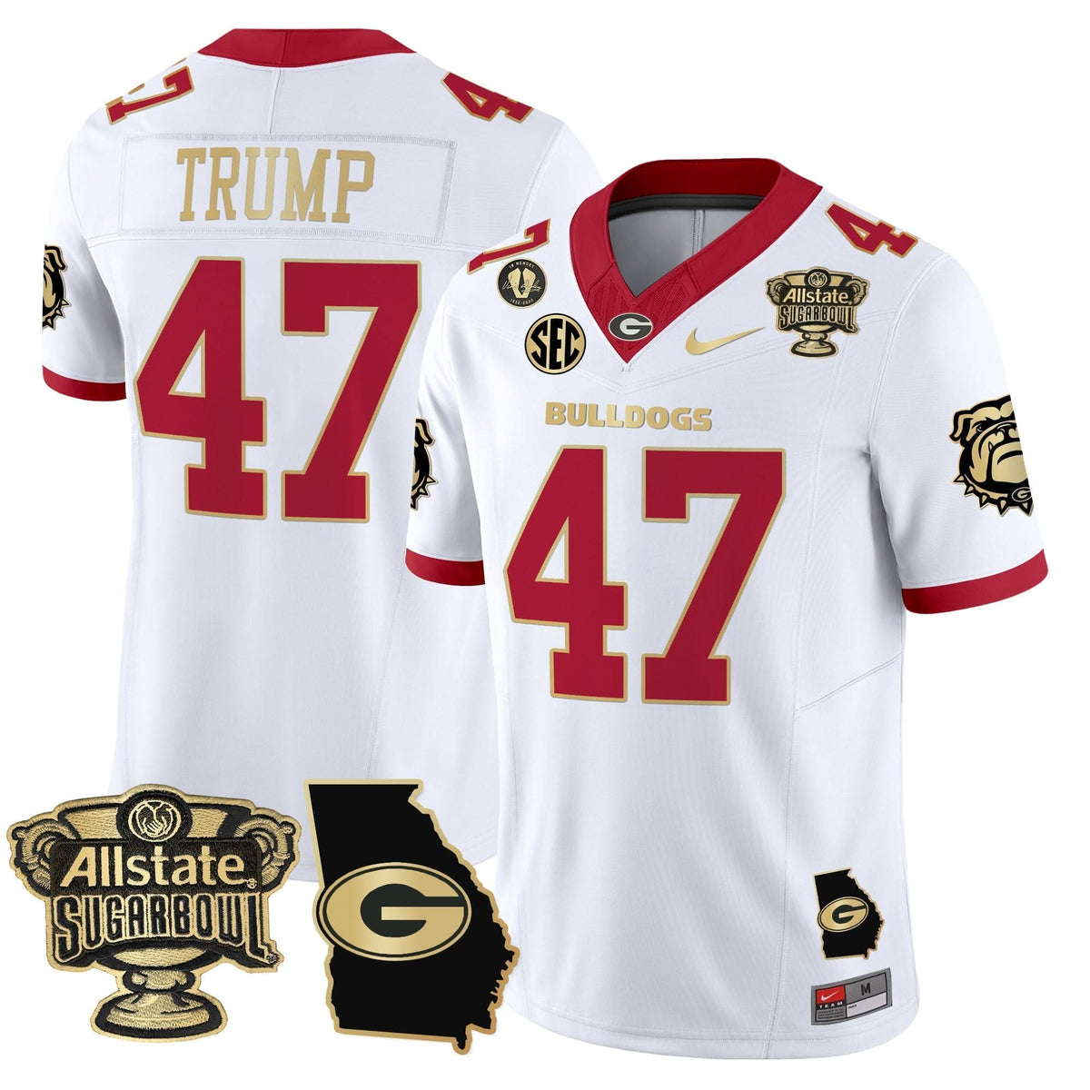 GB 2025 Sugar Bowl & Georgia Map Patch Vapor Limited Jersey