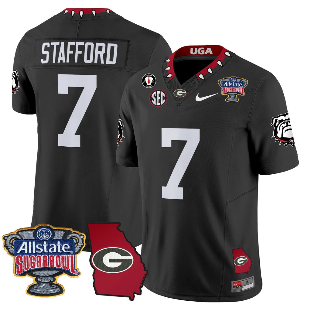 GB 2025 Sugar Bowl & Georgia Map Patch Vapor Limited Jersey