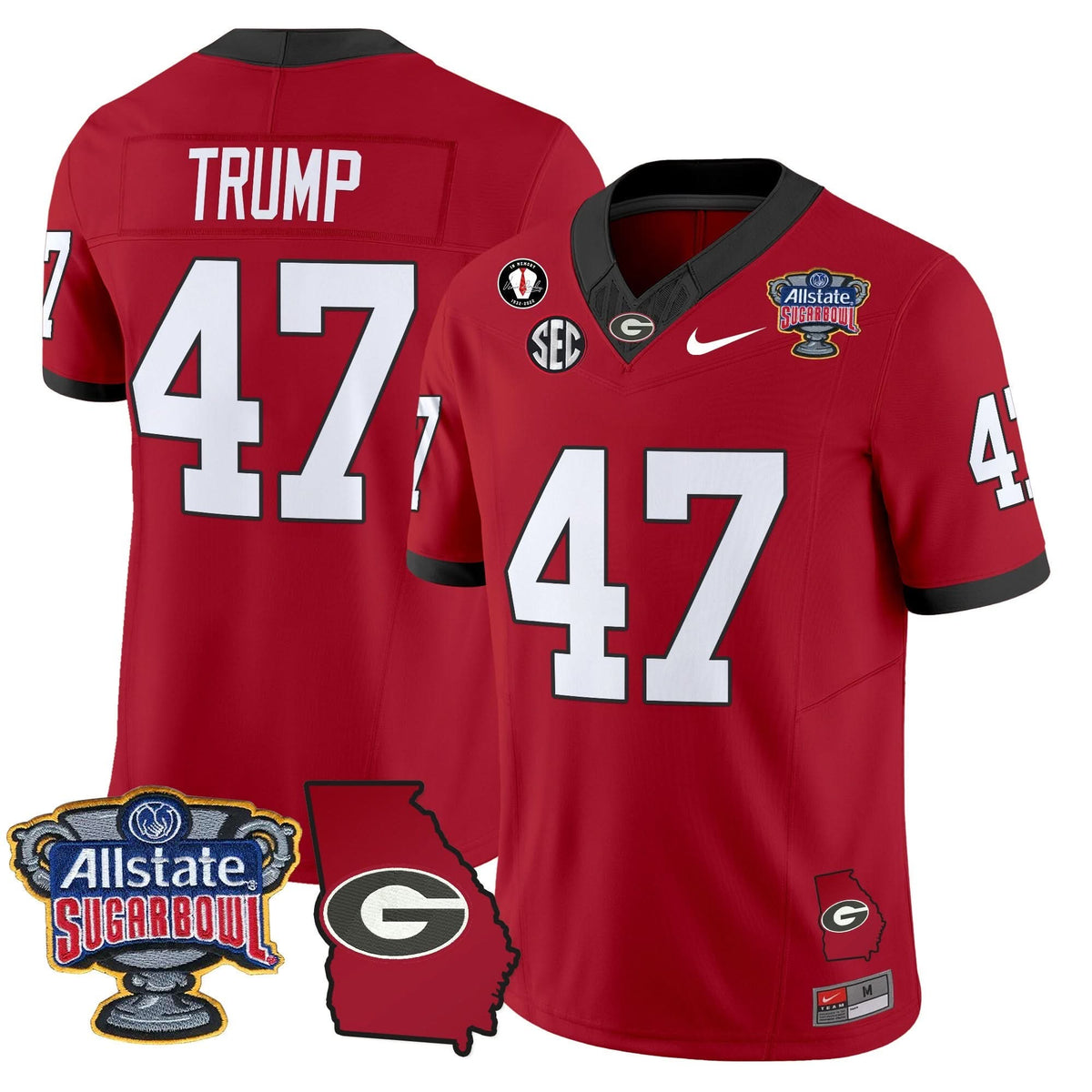 GB 2025 Sugar Bowl & Georgia Map Patch Vapor Limited Jersey