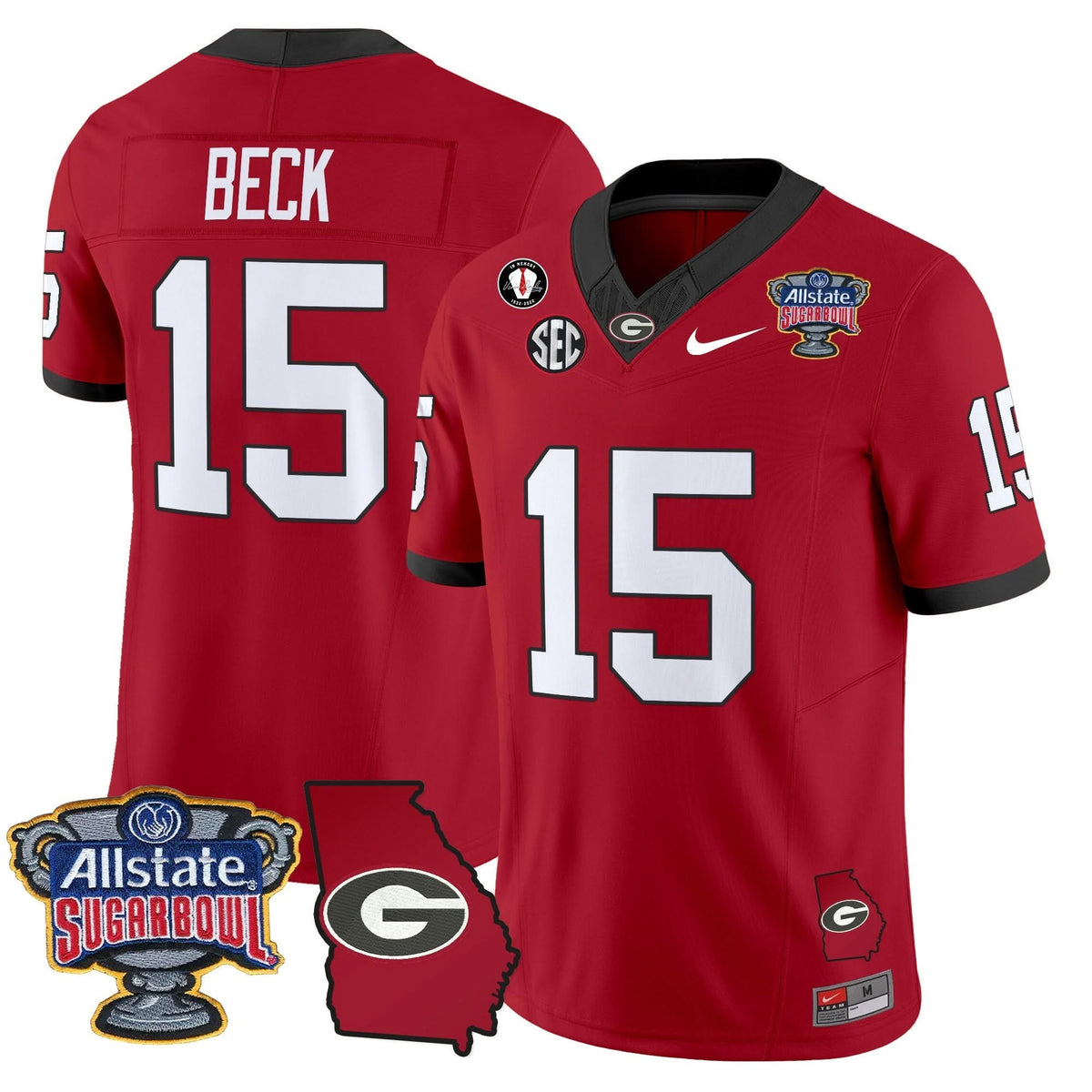 GB 2025 Sugar Bowl & Georgia Map Patch Vapor Limited Jersey
