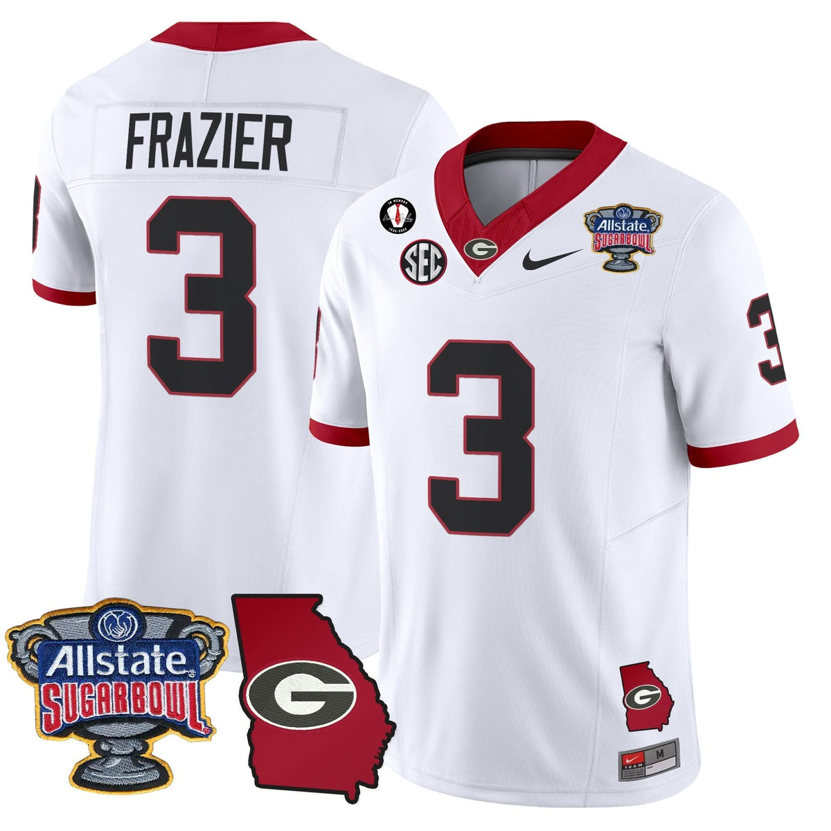 GB 2025 Sugar Bowl & Georgia Map Patch Vapor Limited Jersey