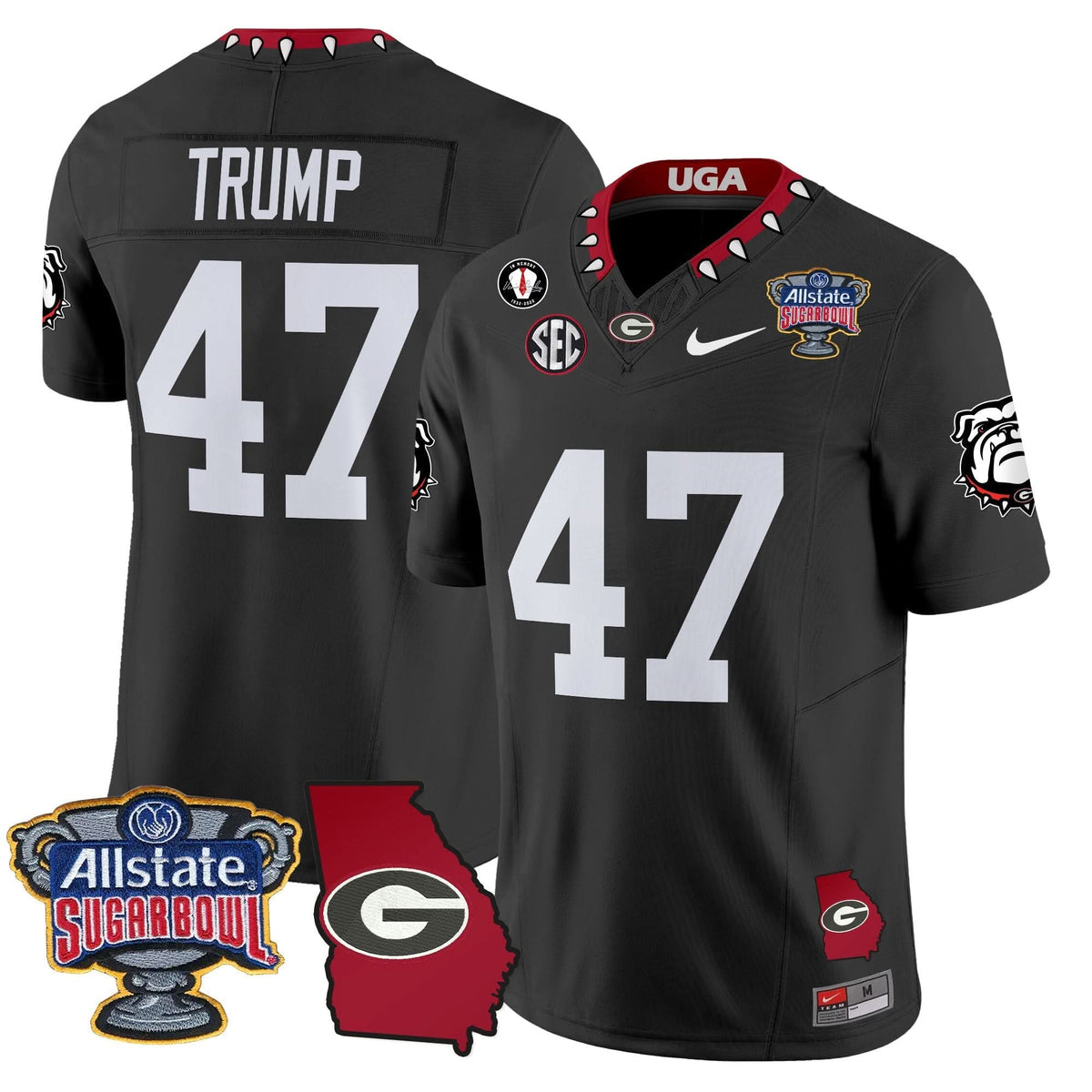 GB 2025 Sugar Bowl & Georgia Map Patch Vapor Limited Jersey