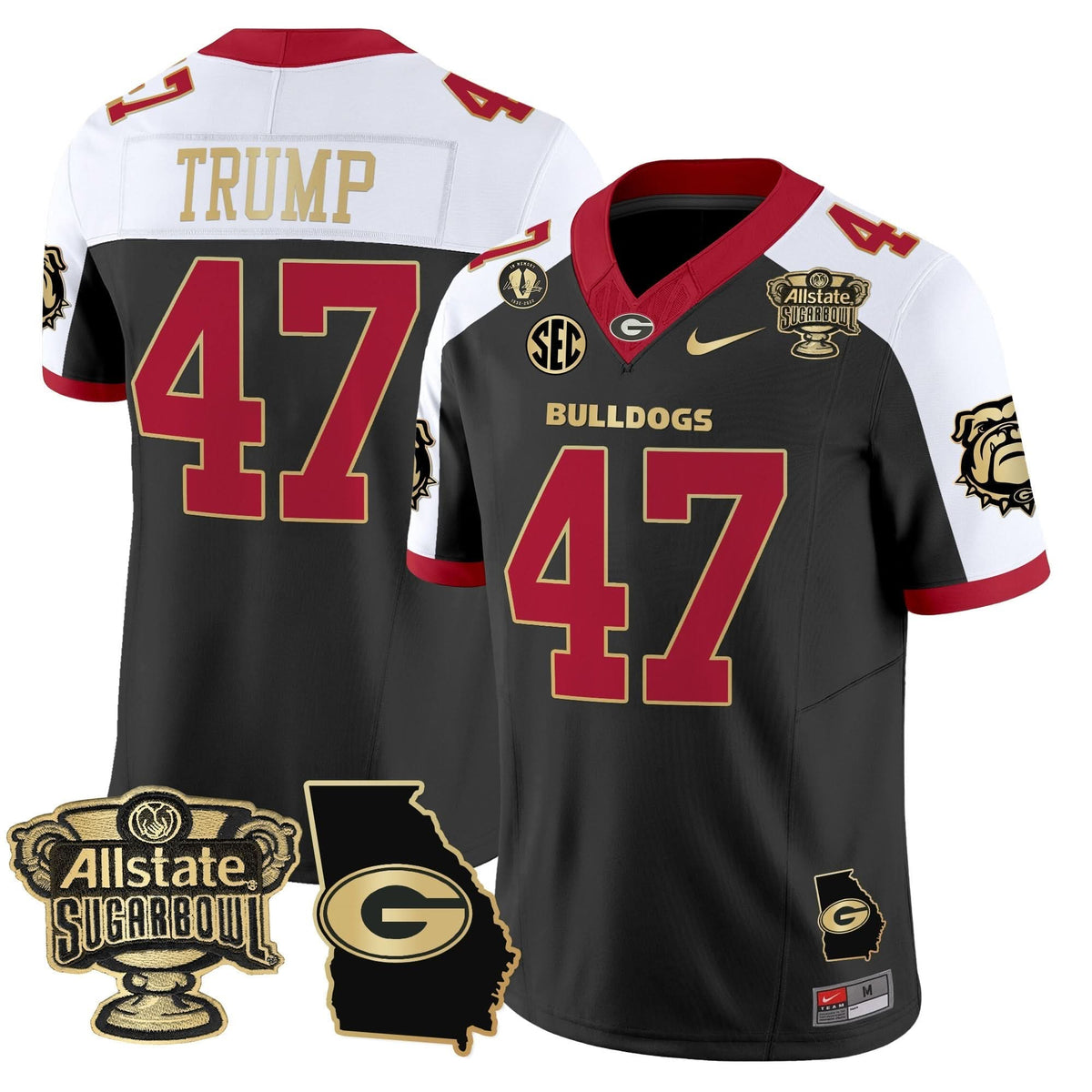 GB 2025 Sugar Bowl & Georgia Map Patch Vapor Limited Jersey