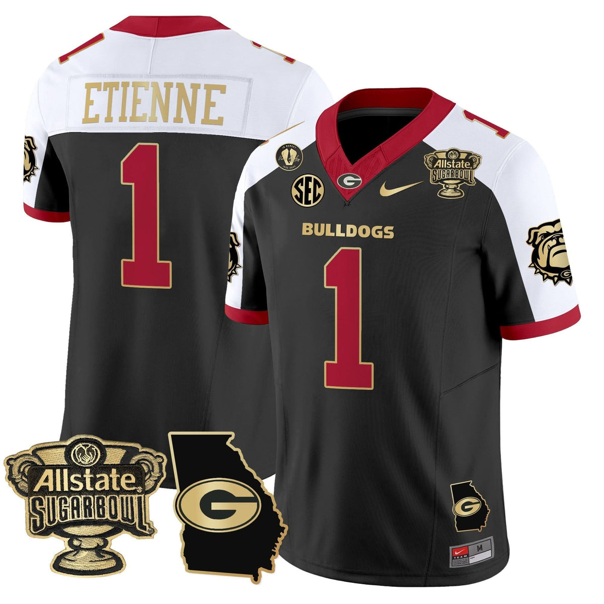 GB 2025 Sugar Bowl & Georgia Map Patch Vapor Limited Jersey